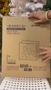 Acrylic Display Case With Building Blocks Popmart Storage Dustproof  Acrylic Toy Storage