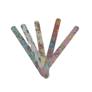 Combo 10 cây dũa móng tay  giấy màu hoa văn-dũa giấy chuyên dụng làm nail-Dụng cụ làm móng tay chân(17cm)