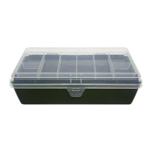 【MSLGHLEL】กล่องลูย่า กล่องเหยื่อ สองชั้น 11 กริด กล่องเก็บเกียร์ตกปลา กล่องอุปกรณ์ตกปลา กล่องเก็บของอเนกประสงค์ โปร่งใส พลาสติก