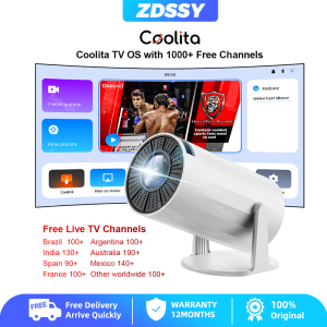 ZDSSY Newly X8mini projector android tv Coolita OS 180° Flexible Rotating Dual Wifi6 BT5.2 1080P 1280*720P Home Cinema Outdoor Projetor with 1000+ free TV Live Channels