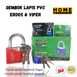 Gembok Erdos PREMIUM QUALITY 30 40 50 60 mm Leher Pendek