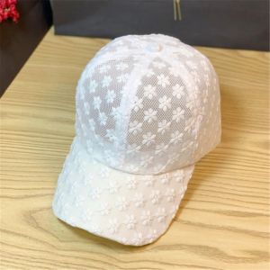 Fashion Women Lace Breathable Mesh Baseball Cap Embroidery Flower Summer Cap Snapback Hat Visor Cap