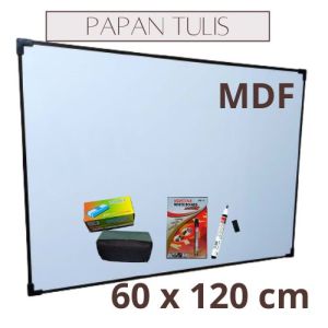 PAPAN TULIS WHITEBOARD 60 X 120CM GRATIS SPIDOL DAN PENGHAPUS PAPAN 2 SISI