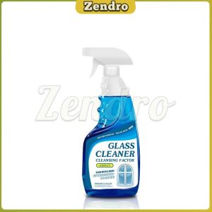Zendro 500ml Glass Cleaner Spray Water Stain Remover For Bathroom Mirror Window Car Windshield