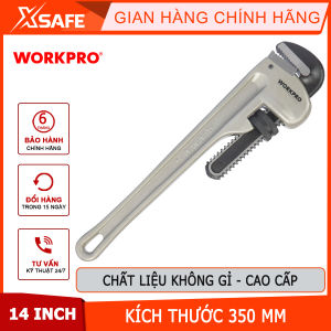 Mỏ lết bằng nhôm (Cờ lê điều chỉnh được) kích thước 350mm (14 inches) Workpro - WP302007