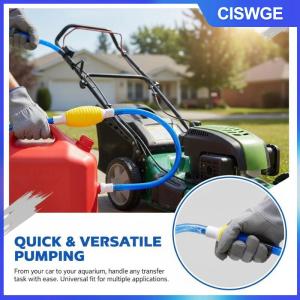 CISWGE Hướng dẫn sử dụng tay bơm nhiên liệu Kit phổ 12V ống hút cho xe xăng nhanh chóng chuyển ngoài trời sử dụng khẩn cấp