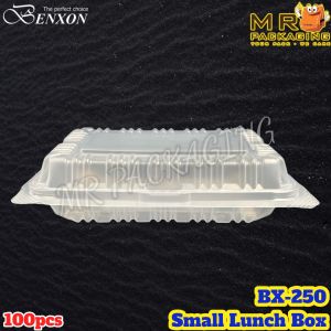 Benxon BX-250 Small PP Lunch Box [ 100pcs± ] BX 250 Disposable Plastic Food Box Bekas Kotak Nasi Plastik Biodegradable BX250