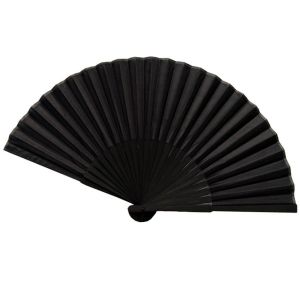 Chinese Style Black Vintage Hand Fan Tai Chi Folding Fans Wedding Party Dance Fabric Fan Home Decor