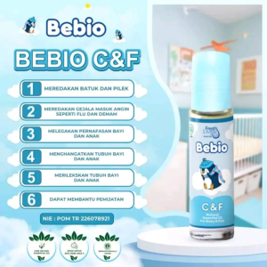 Bebio Natural Essential Oil 9ml / Minyak Aromatherapy Batuk Pilek & Gatal Pada Bayi 0+