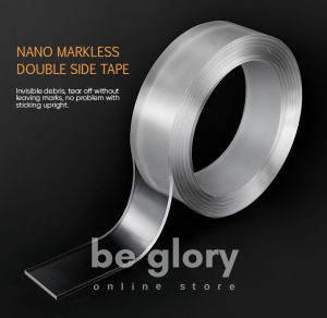 Nano Seamless Tape 2mm x 3cm x 1m or 3m Double Sided Strong Washable and Reusable Tape Seamless Multifunction Transparent Tape