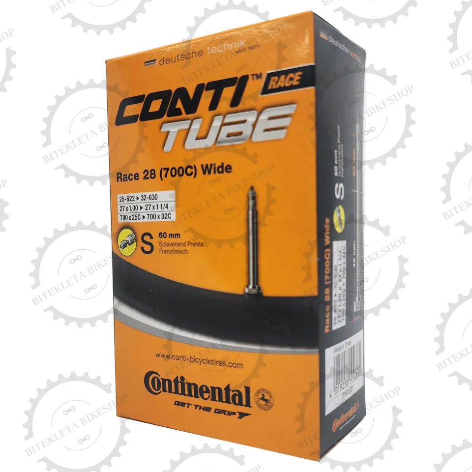 CONTINENTAL TIRE INNER TUBE 700C PRESTA AN SCHRADER AV FV MTB CROSS RACE TOUR Lazada PH