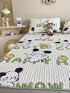 Three-piece latex cooling mat set bed sheet fitted sheet non-slip cool-touch soft mat air-conditioning mat specifically for air-conditioned rooms