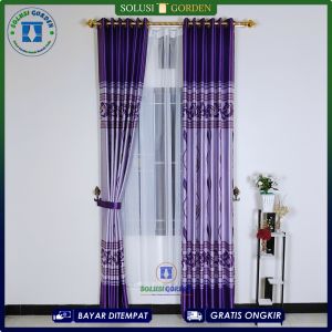 Gorden Jendela Panjang Kamar Tidur Mewah Kain Blackout Import Original Modern Style