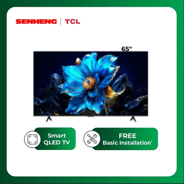 TCL 65″ QLED TV with 120Hz Game Accelerator