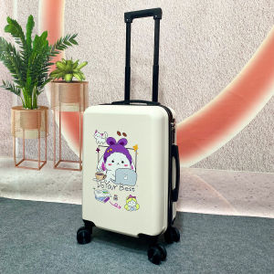 MẪU MỚI_Vali Du Lịch Thỏ Con Dễ Thương Hình In UV Không Bong Tróc Nhựa PC+ABS Dày Dặn Khóa Bảo Mật