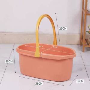 ถังพลาสติกอเนกประสงค์ ถัง ถังทำความสะอาดม็อบ ทรงเหลี่ยมและทรงวงรี วัสดุ PP แข็งแรงทนทาน ใช้งานหลากหลาย