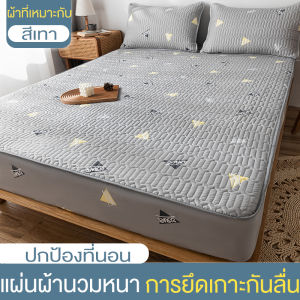 AIBE ผ้ารองกันเปื้อน ผ้าปูที่นอน มี3.5ฟุต/5ฟุต/6ฟุต ผ้าปูที่นอนกันไรฝุ่น  ผ้ารองกันเปื้อนที่นอน  รัดมุม360° ระบายอากาศ พร้อมส่ง