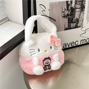 Túi Xách mini Sanrio Kuromi Nhồi Bông đựng điện thoại kiểu dáng hoạt hình dễ thương cho bé
