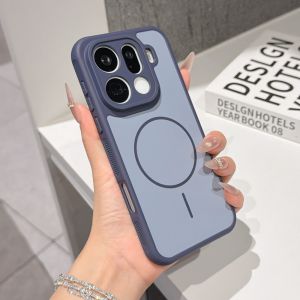 Luxury Frosted Cooling Bumper For Magsafe Case For OPPO Find X9 X8 X8S Pro Ultra Heat Dissipation Wireless Charge Magnetic Cover