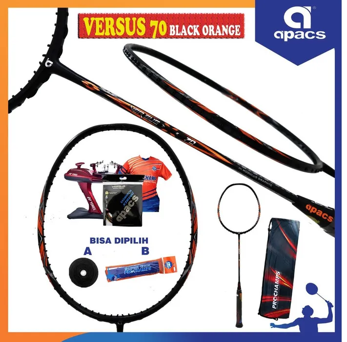 Original Raket ORIGINAL RAKET APACS VERSUS 70 RAKET BADMINTON | Lazada Indonesia