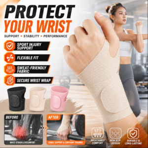 Lightweight Breathable Wrist Brace Support Carpal Tunnel Relief Mouse Hand Guard for Typing Gaming Work Pain Protection