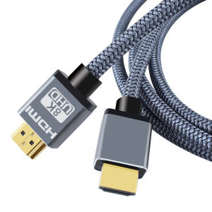 HDMI Cable 8K Certified 8K HDMI 2.1 Cable 8K/60Hz 4K/120Hz 2K/144Hz 48Gbps Ultra High-Speed Cable 3D Super Clear HDR Cable for Laptop PC HDTV Splitter Switch PS5 PS4 Audio Video(1/1.5/2/3M)  HDMI Cable  4K 120HZ