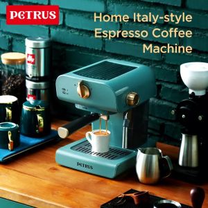 [1 Year Warranty]FUSSIN Petrus PE3320 Semi-Automatic Italian Espresso Coffee Machine With SteamMilk Bubble20Bar