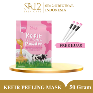 MASKER WAJAH GLOWING DAN PUTIH KEFIR MASK PEELING POWDER SR12 MASKER KOMEDO DAN PORI PORI
