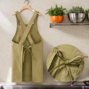 hananre Cooking Kitchen Aprons Breathable Wear Resistant Adult Waist Aprons Anti Fouling Soft Restaurant Work Clothes Home