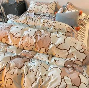 รวมลายหมี ชุดเครื่องนอนครบชุด ชุดผ้าปูที่นอน ผ้าปูที่นอนลายการ์ตูน ผ้าปูที่นอน ผ้านวม ปลอกหมอน ครบเซท พร้อมส่ง เก็บเงินปลายทาง