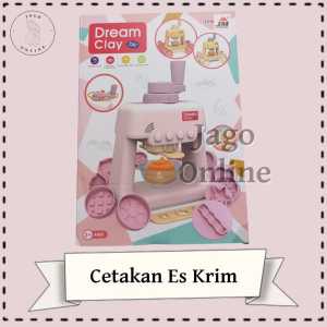 Lilin lilinan mainan anak plastisin fun-doh dan cetakan es krim bakso mie