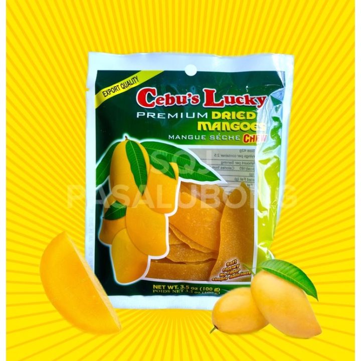 CEBUS LUCKY PREMIUM DRIED MANGOES 100g - CEBU PASALUBONG | Lazada PH