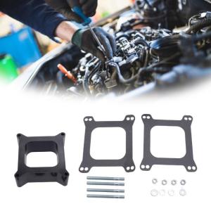Carburetor Spacers with Screws Gasket Kit Auto Modification Accessories 2in Open Phenolic Carb Spacer Easy Installation