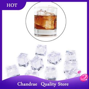 [Chandrae] 10PCS/Pack Artificial Acrylic Ice Cubes Clear 2/2.5/3cm Square