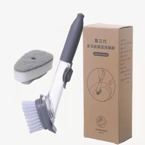 Kitchen Cleaning Brush Automatic Add Detergent Cleaner Brush Dish Pot Pot Bowl Kitchen Clean Tools Automatic Add Deterge