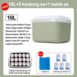Cooler Box / 30L 16L 10L 6L Cool Box Makanan Kotak Penyimpanan Antartica Penyimpan Es Kotak Beku Tetap Segar Wadah