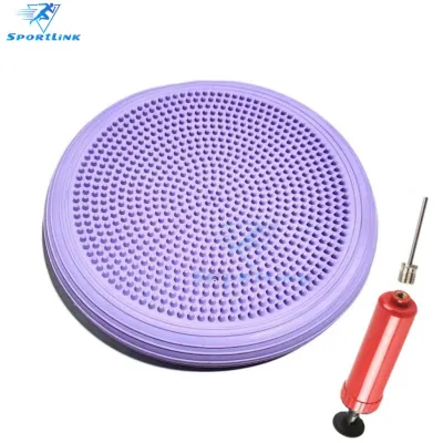 SG Stock.aron Yoga Balance Pad Anti-Slip PVC Wobble CushionInflatable Wobble Balance Pad