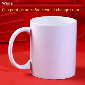 DIY Customized Magic Mug Hot water change color Ceramic cup print LOGO photo picture Birthday Creative Present Gift box Package