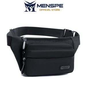 MENSPE กระเป๋าผู้ชายคู่หน้าอกกันน้ำกระเป๋าคาดหน้าอกหลายชั้นกระเป๋าสะพายข้างซิปกระเป๋ากีฬากระเป๋าสะพายไหล่แนวสตรีทกระเป๋าเดินทางกระเป๋าหิ้วสำหรับวิ่งหรือธุรกิจ