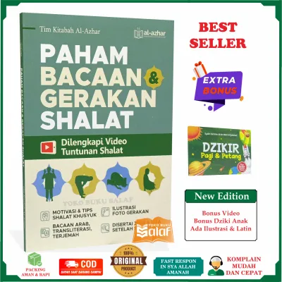 Paham Bacaan dan Gerakan Shalat BONUS Dzikir Pagi ANAK - Buku Panduan Sholat Bonus Video Cara Salat Buku Arti Doa Shalat Makna Bacaan Shalat Al-Azhar