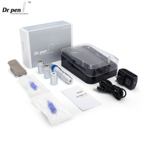 Professional Dr Pen A6 Microneedling Derma Pen Wireless Electric Skin Care Tools Kit with 2PCS 12 Pin Cartridges