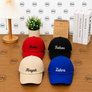 Topi Baseball Anak Free Bordir Custom Nama/Request Nama