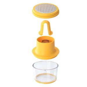 MAOMEI STORE Tay cầm chống trượt Bộ dụng cụ tách hạt ngô 4 trong 1 Chống gỉ Thép không gỉ Máy bóc vỏ ngô Đa chức năng Hiệu quả Máy cắt hạt ngô Gừng