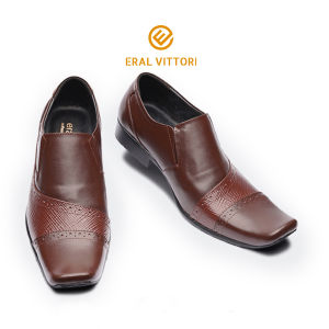 Erstep 7095 - Sepatu Pantofel Pria Formal Kantor Slip on Kulit Eksklusif Eral Vittori