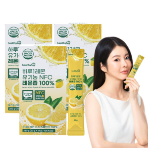 [Healthyhug]Lemon-a-Day Organic NFC Lemon Juice 100% 280g(20gx14stick) 하루1레몬 유기농 NFC 레몬즙 100% 280g(20gx14포)