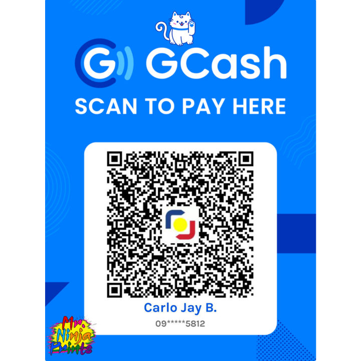 COD Gcash QR Code On Sintra Board TabletopStandee Or Adhesive Scan To ...