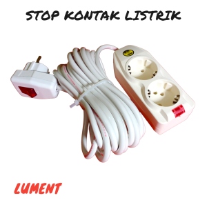 Stop Kontak Listrik 2 / 3 / 4 / 5 Lubang + Panjang Kabel 5 Meter + Steker ON OFF