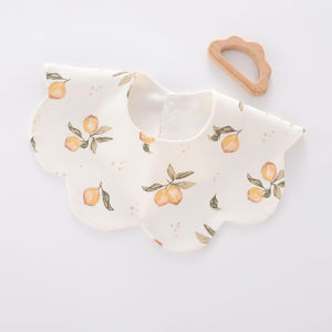 Baby Bib Baby Pure Cotton Waterproof Saliva Towel Newborn 360 Degrees plus-Sized Water-Absorbing Bib Feeding Bib