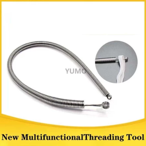 Spring Loop Threader Bendable Multi-Purpose Drawstring Threader Tool Cord Threading Tool for Eyelets Elastic and Lace