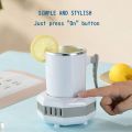 EKLEVA Cốc Làm Lạnh Di Động Tại Nhà Cốc Làm Lạnh Nhanh Mini Máy Làm Đá Mùa Hè Đồ Uống Đông Lạnh Văn Phòng Đa Năng. 